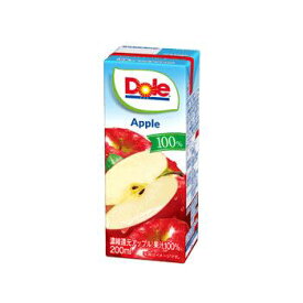 【送料無料】Dole ドール アップル　100％ 200ml 36本セット※ただし離島・沖縄は別途料金を頂きます。【果汁100％】【果汁100パーセント】【リンゴ】【りんご】【林檎】【アップル】【ジュース】【RCP】【マラソン201405_送料無料】