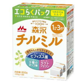楽天市場】森永 チルミル エコらくパック つめかえ用 (400g×2袋) ×12  
