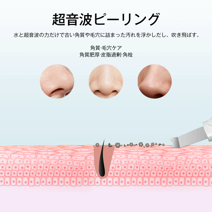楽天市場】ウォーターピーリング 黒ずみ 角質 ニキビ 美顔器 角栓 毛穴