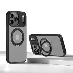 iPhone 17 Pro 6.3インチ用 マグネットケース MagSafeに対応 カメラレンズ全面保護 半透明のマット背面 薄型 ミニマリスト 耐衝撃スマホカバー