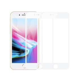 2枚セット】Maxtango iPhone8 Plus iPhone7 Plus 強化ガラス液晶保護フィルム 9Dラウンドエッジ加工/硬度9H/高透過率/3D Touch/自動吸着/気泡ゼロ 全面保護 5.5インチ ホワイト（白）4