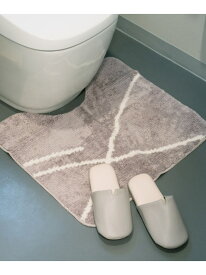 ニュアンストイレマット LAKOLE ラコレ インテリア・生活雑貨 トイレ用品・バス用品 グレー[Rakuten Fashion]