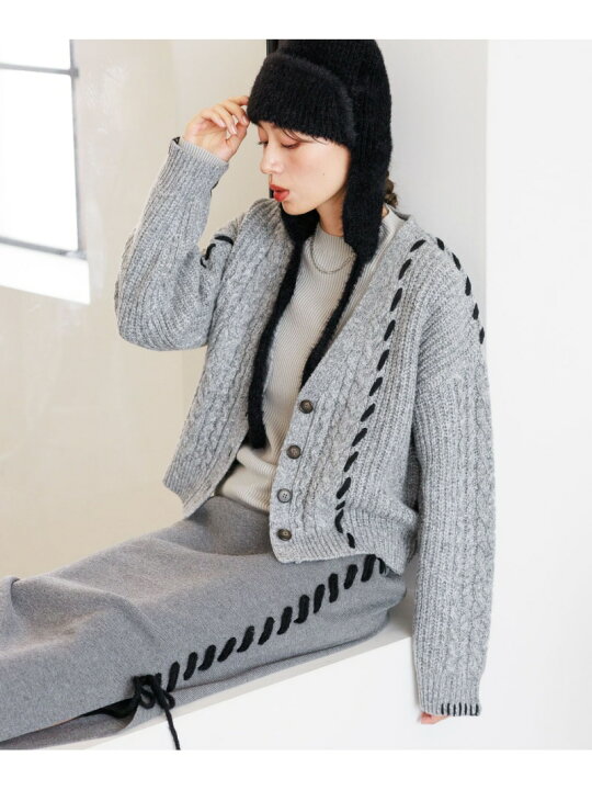 楽天市場】【SALE／67%OFF】ハンドステッチケーブルカーディガン  
