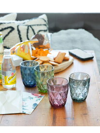 カラフルグラス4点セット LAKOLE ラコレ 食器・調理器具・キッチン用品 グラス・マグカップ・タンブラー[Rakuten Fashion]