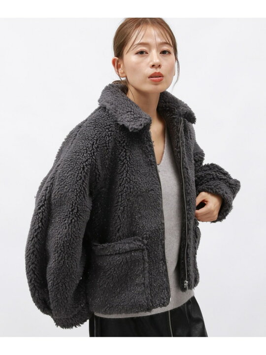 楽天市場】【SALE／27%OFF】ラメボアエリツキブルゾン LAKOLE ラコレ 