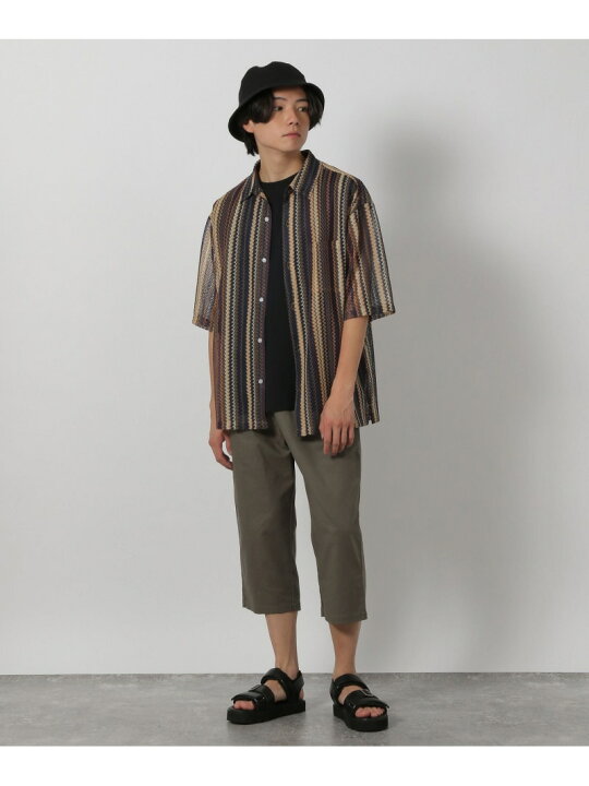楽天市場】【SALE／66%OFF】ストライプレース半袖シャツ LAKOLE ラコレ 