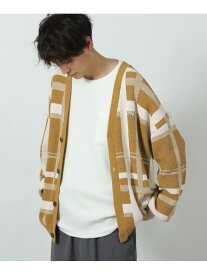 【SALE／30%OFF】アソート柄ロゴニットカーディガン LAKOLE ラコレ トップス カーディガン ホワイト ブラック ブルー イエロー【RBA_E】[Rakuten Fashion]