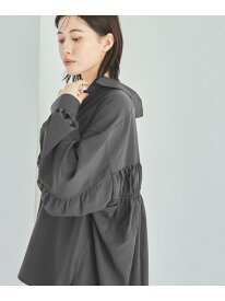 【SALE／59%OFF】袖タックシャーリングシャツ LAKOLE ラコレ トップス シャツ・ブラウス ホワイト ネイビー イエロー グレー【RBA_E】[Rakuten Fashion]
