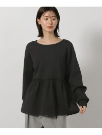 【SALE／61%OFF】2WAYフリルティアードプルオーバー LAKOLE ラコレ トップス カットソー・Tシャツ ブラック ブラウン ホワイト【RBA_E】[Rakuten Fashion]