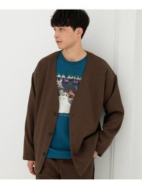 【SALE／33%OFF】カルゼシャツカーディガン LAKOLE ラコレ トップス カーディガン ブラウン グレー ブラック【RBA_E】[Rakuten Fashion]