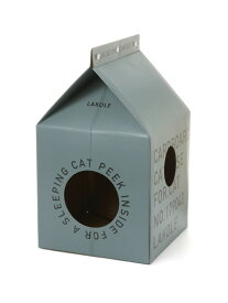 【SALE／40%OFF】キャットダンボールハウス[一部店舗限定アイテム] LAKOLE ラコレ ペット用品 ペット用ベッド・マット・クッション グリーン ホワイト【RBA_E】[Rakuten Fashion]