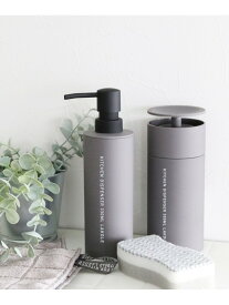キッチンディスペンサー330ml LAKOLE ラコレ 食器・調理器具・キッチン用品 その他の食器・調理器具・キッチン用品 グレー ホワイト[Rakuten Fashion]