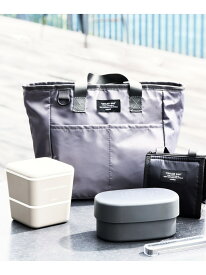 スクエア2ポケット保冷トートバッグ LAKOLE ラコレ バッグ トートバッグ グレー ブラック[Rakuten Fashion]