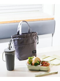 パラコード保冷巾着バッグ LAKOLE ラコレ バッグ ハンドバッグ グレー ブラック イエロー[Rakuten Fashion]