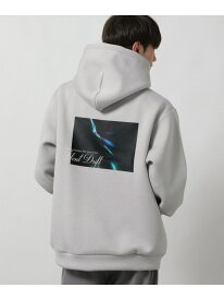 バックプリントダンボールプルオーバーパーカー LAKOLE ラコレ トップス パーカー・フーディー ホワイト ブラック【送料無料】[Rakuten Fashion]