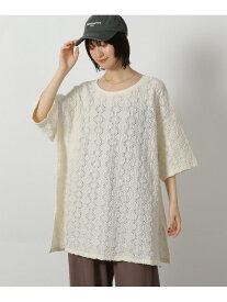 【SALE／32%OFF】カットレースプルオーバー半袖 LAKOLE ラコレ トップス カットソー・Tシャツ ホワイト イエロー ブラック【RBA_E】[Rakuten Fashion]