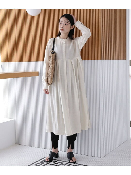 楽天市場】【SALE／10%OFF】(W)Dバンドカラーシャツドレス LAKOLE 