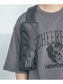 カラビナ付き折り畳み傘ケース LAKOLE ラコレ ファッション雑貨 折りたたみ傘 グレー ブラック[Rakuten Fashion]