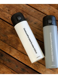 【保冷・保温】ワンタッチポータブルタンブラー[500ml] LAKOLE ラコレ 食器・調理器具・キッチン用品 水筒・マグボトル ピンク グリーン ブラック グレー オレンジ イエロー ホワイト[Rakuten Fashion]
