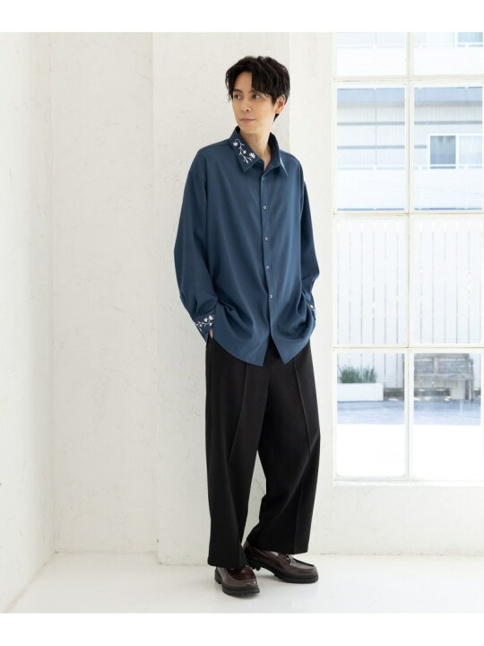 楽天市場】【SALE／10%OFF】フラワー刺繍長袖シャツ LAKOLE ラコレ  