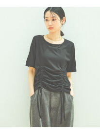 【SALE／64%OFF】ドロストシアーテレコ半袖T LAKOLE ラコレ トップス カットソー・Tシャツ ブラック ホワイト グレー イエロー【RBA_E】[Rakuten Fashion]