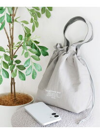 ランチ巾着トートバッグ LAKOLE ラコレ 食器・調理器具・キッチン用品 弁当箱・ランチボックス グリーン イエロー グレー【先行予約】*[Rakuten Fashion]