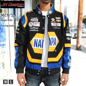 ナスカー NASCAR JHデザイン チェイス・エリオット NAPA レーシング ジャケット ツイルジャケット メンズ アウター ヒップホップ ストリート 暖か プレゼント