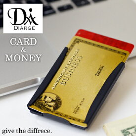 DIARGE ( ディアージ ) CARD & MONEY CLIP カード＆マネークリップ 日本製 ポケットにしのばせる、大人の嗜み。 収納 ゴールド プレゼント 贈り物 ギフト 名刺入れ カードフォルダー ステンレス made in japan