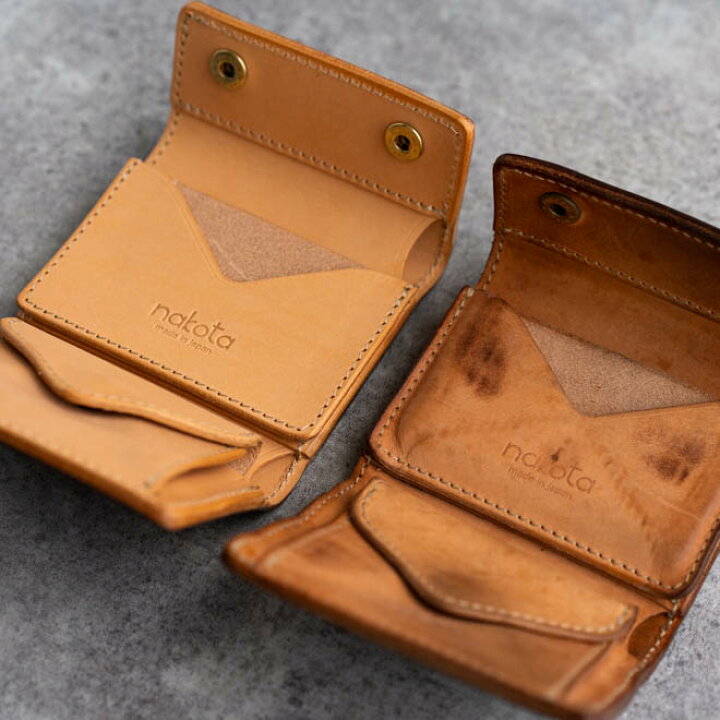 楽天市場】nakota Colunaline ブッテーロレザー 三つ折り財布 スリー 