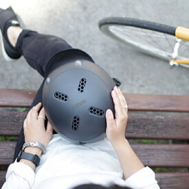 ヘルメット kumoa クモア プロテクションキャップ レザーバイザー 自転車 保護帽 大人用 軽量 メンズ レディース 無地 シンプル スケボー スノーボード スポーツ