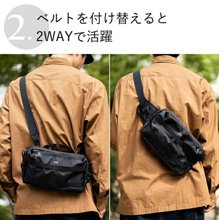 楽天市場】CIE シー GRID3 2WAY SLING BAG スリングバッグ ショルダー 