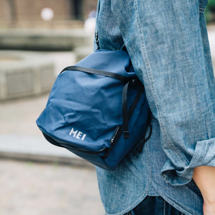 楽天市場 Mei エムイーアイ メイ Scrambler W Belt Draw Bag スクランブラー ドローバッグ 巾着バッグ ナイロン メンズ レディース 手提げ 斜め掛け 肩掛け かばん 軽い おしゃれ アウトドア Nakota