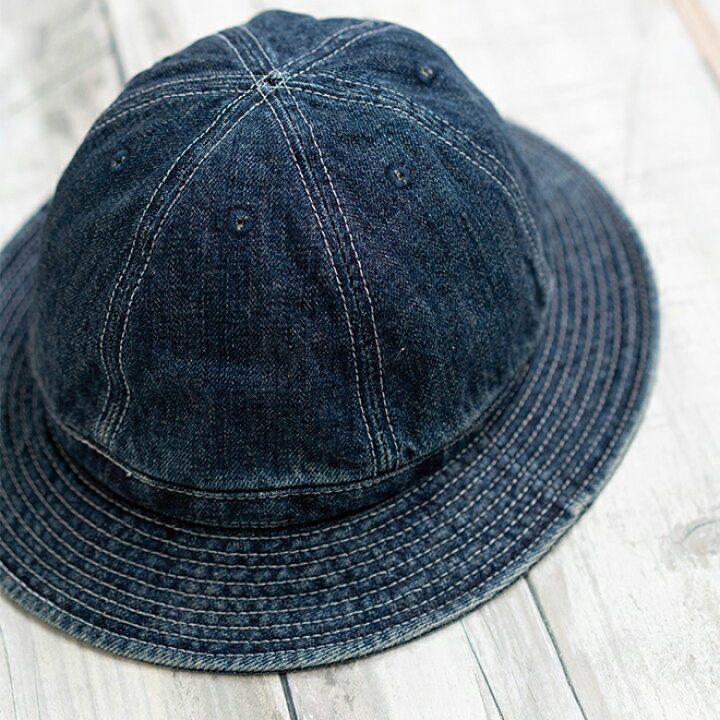 楽天市場】HIGHER ハイヤー SELVEDGE DENIM HAT USED ハット デニム 