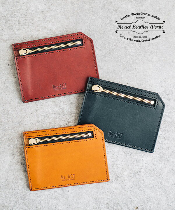 楽天市場】RE.ACT リアクト Liscio Slim Wallet フラグメントケース 
