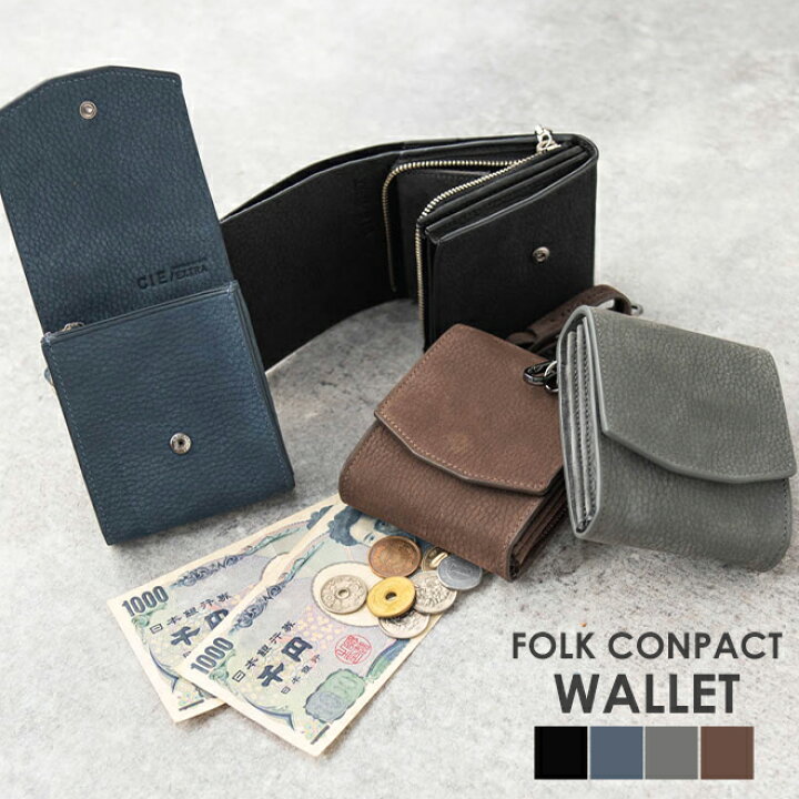 楽天市場】CIE シー FOLK CONPACT WALLET フォークコンパクト 