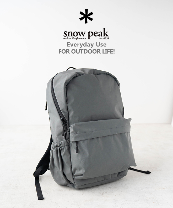 snow peak Everyday Use Backpack/AC-21AU412/ブラック/リュック/ - icaten.gob.mx