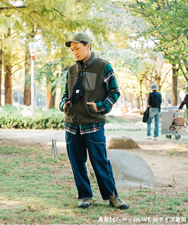 楽天市場】THE PARK SHOP ザパークショップ TREK BOY VEST ボア ベスト 