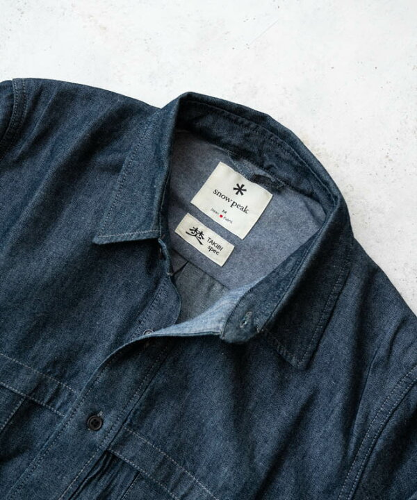 楽天市場】snow peak スノーピーク TAKIBI Light Denim Utility Shirt 