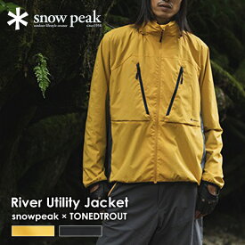 snow peak スノーピーク River Utility Jacket リバーユーティリティジャケット メンズ レディース 焚火 キャンプ BBQ アウトドア 軽い シンプル