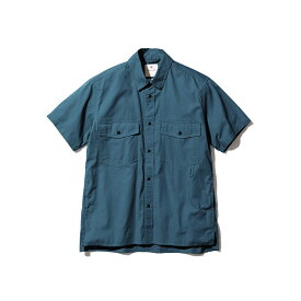 snow peak スノーピーク TAKIBI Light Ripstop Shirt シャツ 半袖 メンズ レディース 春 夏 かっこいい かわいい ナチュラル ブルー ネイビー ナチュラル ブラック