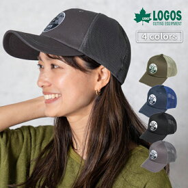LOGOS ロゴス 6Pトラッカーキャップ 帽子 メンズ レディース メッシュ 春 夏 涼しい キャンプ アウトドア 蒸れない 通気性 ワッペン
