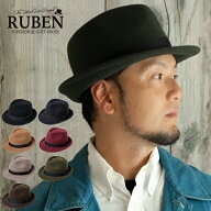 RUBEN ルーベン ポケッタブルフェルトハット 折りたためるハット 中折れハット 帽子 ウール メンズ レデ…