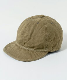 HIGHER ハイヤー ARMY SERGE CAP アーミーサージ キャップ 帽子 メンズ レディース 日本製 丈夫 軽い 軽量 コットン 無地 秋 冬 経年変化 カジュアル シンプル アウトドア