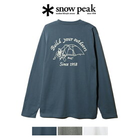 SnowPeak スノーピーク Camping Club Long Sleeve 長袖 Tシャツ ソフト ロゴ ロング スリーブ 吸水速乾 インナー トップス メンズ レディース バックプリント アウトドア 春 夏