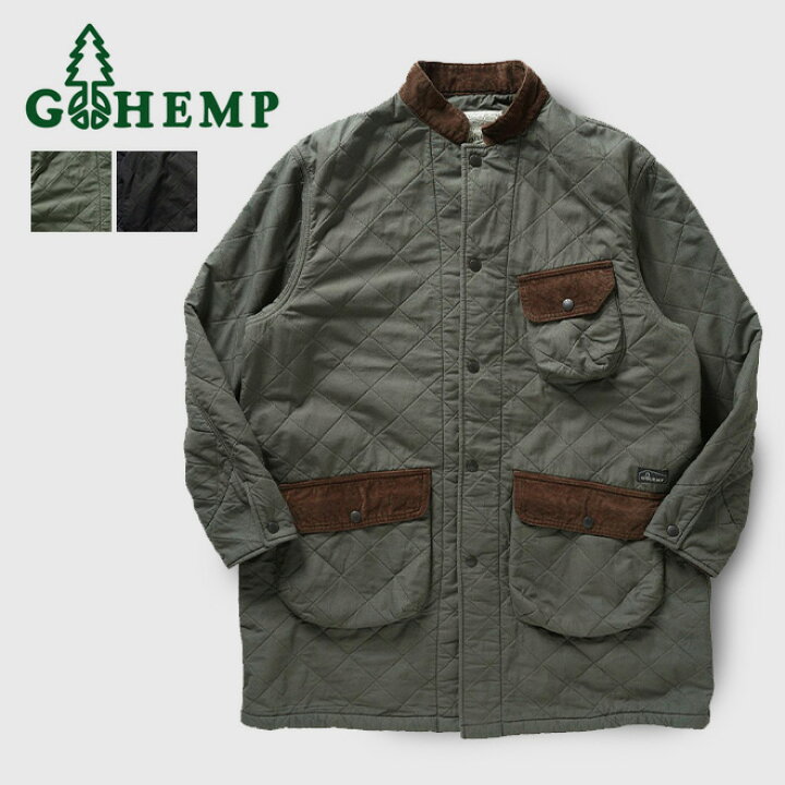楽天市場】GOHEMP ゴーヘンプ QUILT NO COLLAR COAT キルティング 