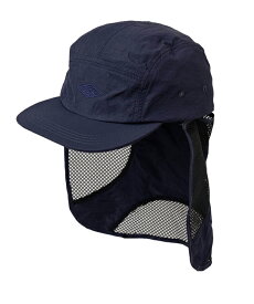 はずせる日よけ付き ナイロンジェットキャップ 紫外線対策 UVカット 熱中症対策 サイズ調節 通気性 メッシュ 帽子 メンズ レディース アウトドア ロゴ 刺繍