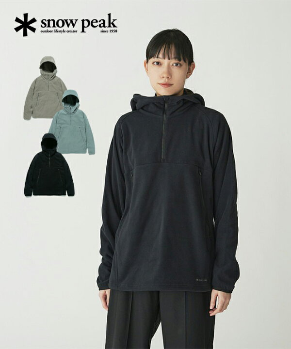 楽天市場】snow peak スノーピーク Micro Fleece Half zip Hoodie 