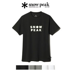 snowpeak スノーピーク T-Shirt CAMPER 半袖 Tシャツ ソフト ロゴ ショート スリーブ 吸水速乾 インナー トップス メンズ レディース アウトドア 春 夏