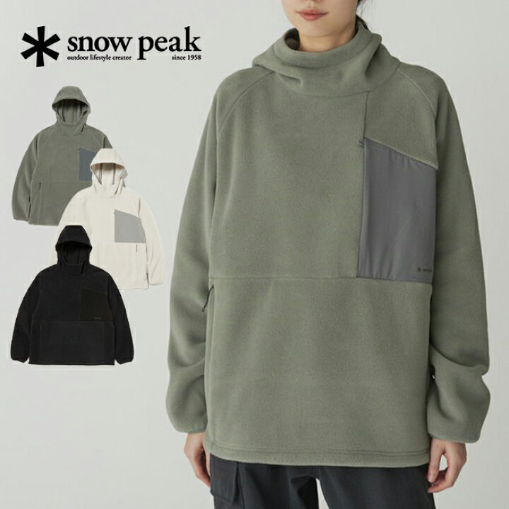楽天市場】snowpeak スノーピーク Double Face Fleece Hoodie フリース 