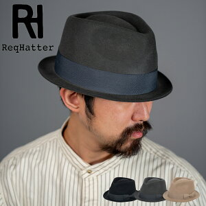ReqHatter �y���b�N�n�b�^�[�z SHORT BRIM HAT �X�q �n�b�g �t�F���g�n�b�g �����Y ���f�B�[�X �E�[�� �u���b�N